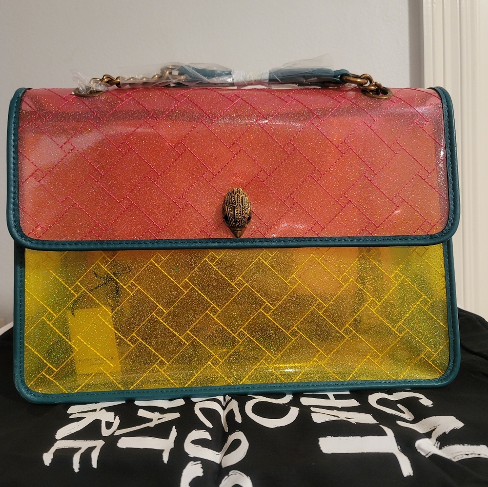 Kurt Geiger LondonKensington XXL Colorblock Vinyl Quilted Shoulder Bag
